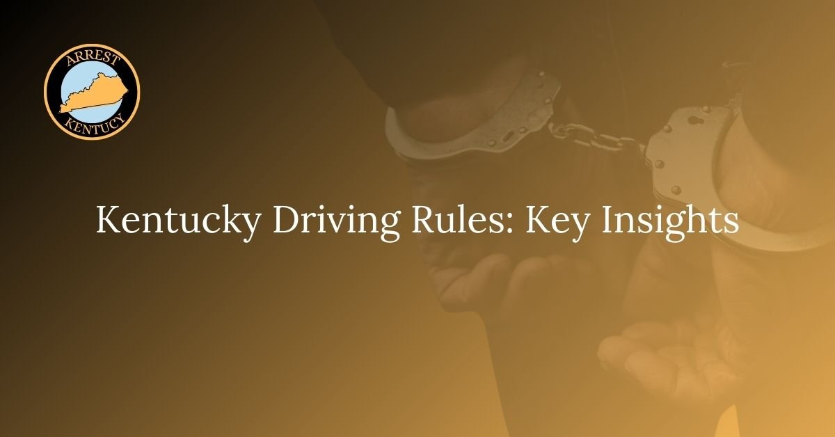 Kentucky Driving Rules Key Insights