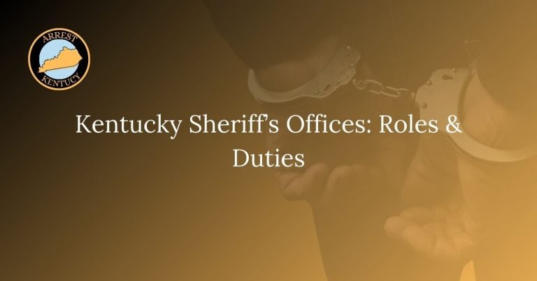 Kentucky Sheriffs Offices Roles Duties