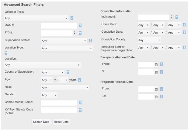 advance search filter